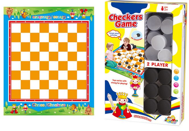 Rong Fei Giant Checkers Game 50x60cm RRP 10.99 CLEARANCE XL 1.99